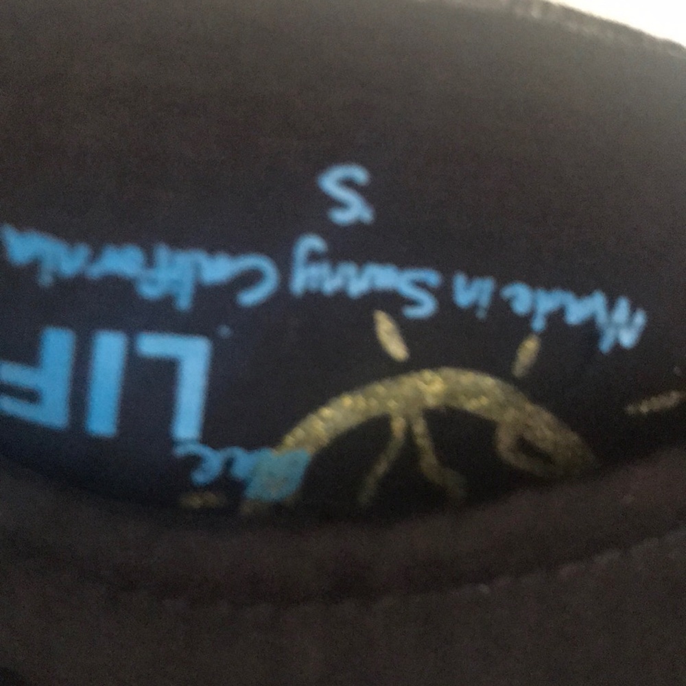 EUC BLUE  LIFE SILKY BLOUSE W/ lace trim - Picture 7 of 7